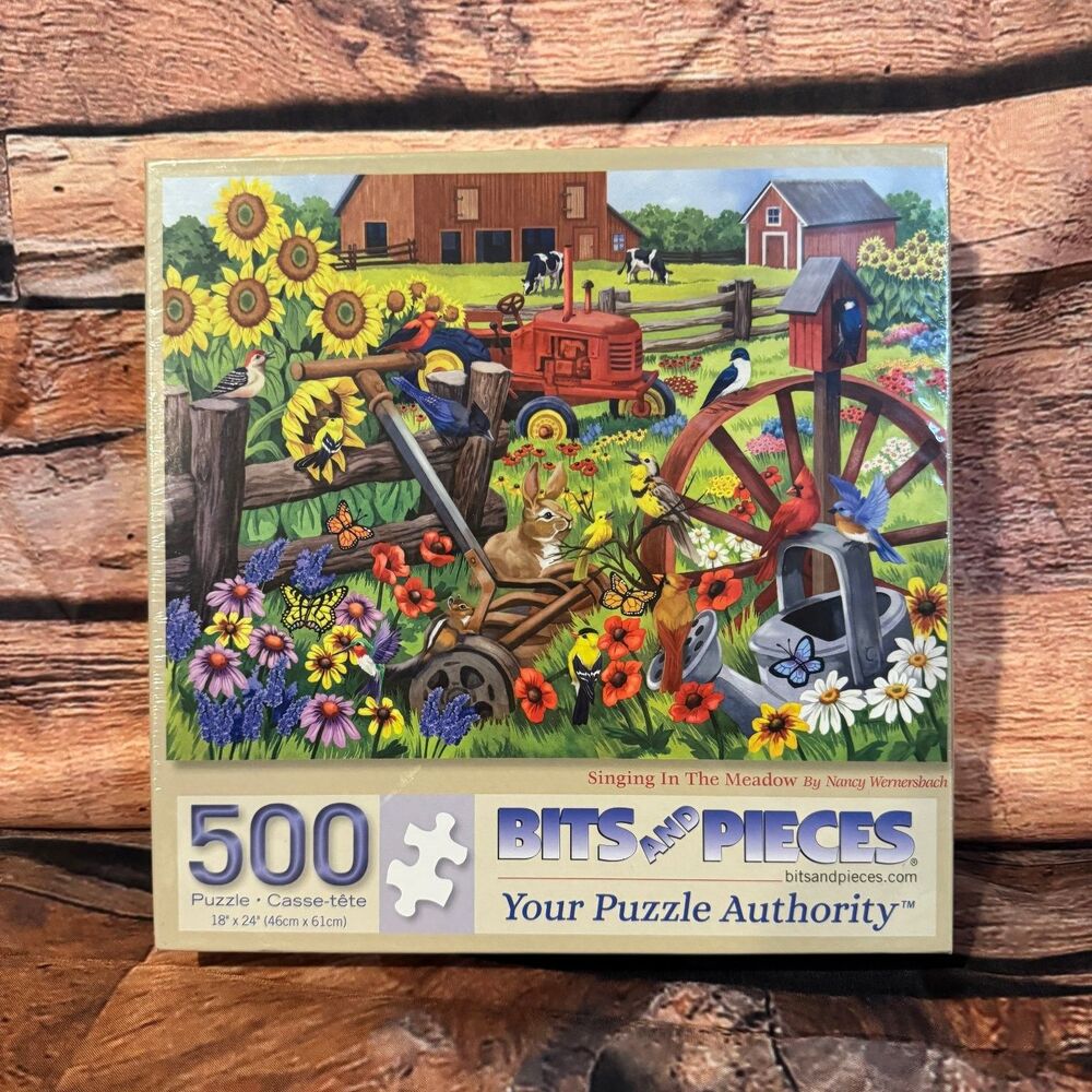 Bits and Pieces 500-Piece Jigsaw Puzzle Singing In The Meadow 18x24 in